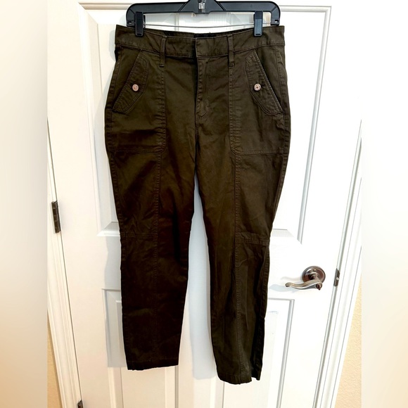 White House Black Market Pants - White House Black Market WHBM High Rise Slim Ankle Pret-A-Jet Green New Size 8